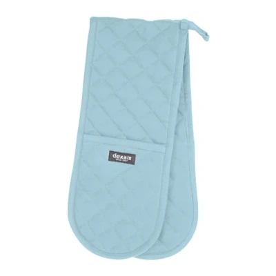 Image of Love Colour Double Oven Gloves Duck Egg, Blue