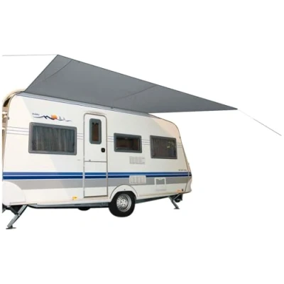 Image of Bo Camp Caravan Tarp Travel tarpaulin Travel, Grey, 350 x 240 cm