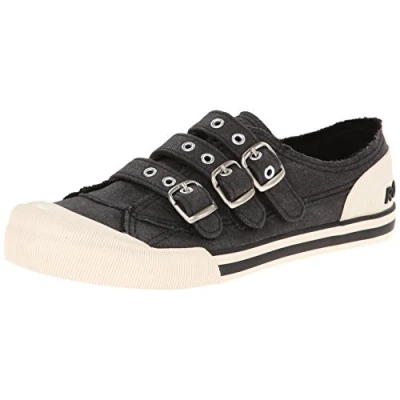 Image of Rocket Dog Women&#039;s Jolissa Ranger Cotton Fashion Sneaker, Black, 6 UK