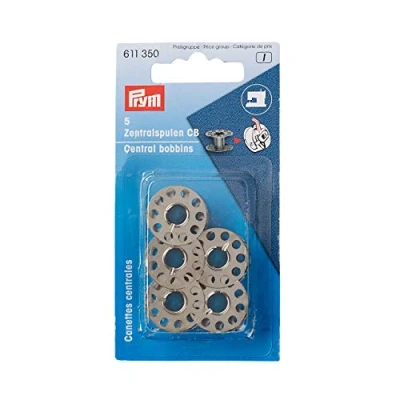 Image of Prym Metal Bobbins, Silver, Ø 20,5 mm Height 11,7 mm, 5 Pcs