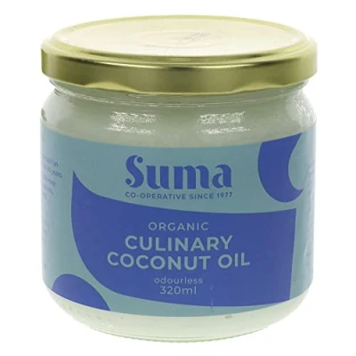 Image of Suma Organic Coconut Oil Culinary Odourless 320 g (Pack of 6)