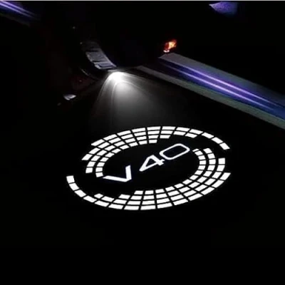 Image of FIXCOR Car Welcome Door Light for Volvo V40, Projector HD No Fade Ghost Shadow Lights Puddle Accessories,A Two