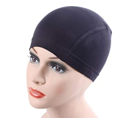 Image of 1pc Bamboo Fiber Wig Cap to Hold in Place Elastic for Women Making (Black)