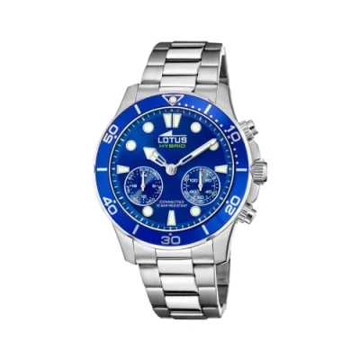 Image of LOTUS Watch Model 18800/1 from The Connected Collection, 44.5 mm Blue case with Steel Strap for Men