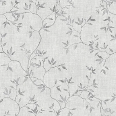 Image of Darcy James Collection Japandi Leaf Scandinavian Minimalistic Style Textured Effect Wallpaper Perfect for Living Rooms, Romantic Bedrooms, Feature Walls Grey Muriva 173571