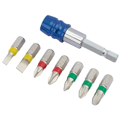 Image of Draper Coloured Screwdriver Bit Set (8 Piece)