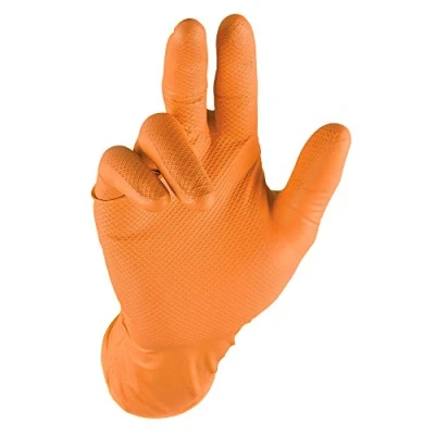 Image of Grippaz QGR O L Work Gloves, Orange, L, Set of 50