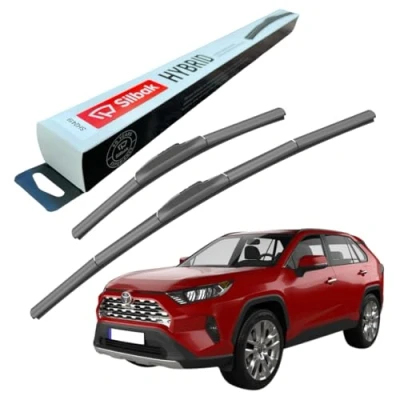 Image of Silbak Windscreen Wipers, fits for TOYOTA RAV4 (11/2018 ONWARDS) Front Wiper Blades, 650mm/400mm