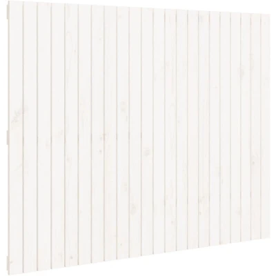 Image of vidaXL Wall Headboard White 140x3x110 cm Solid Wood Pine
