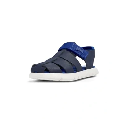 Image of Camper Oruga KIDS Unisex Sandals for kids, Size: 10K, Dark blue Leather and textile