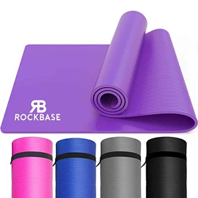 Image of Yoga Mat Soft Foam 10mm Thick Gym Exercise Fitness Pilates Workout Non Slip