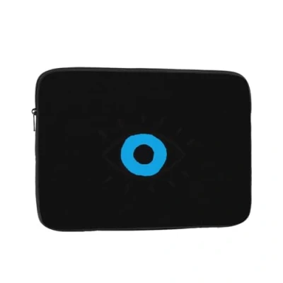 Image of Evil Eye Printed Laptop Sleeve For 13 Inch Laptop, Shockproof Oxford Fabric Protective Case Bag