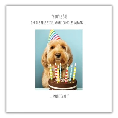 Image of Click, Like &amp; Share, 50th Birthday Card for Her, Age 50 Card, Funny a Girl