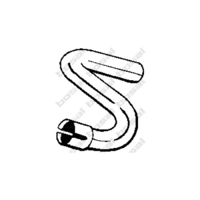 Image of 1271391, 1271404, 1332511, 1357072, 3536167 Exhaust Pipe BOSAL 383 945 VOLVO: 940 I Saloon, II Estate