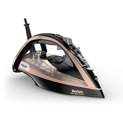 Image of Tefal Ultimate Pure FV9845 Steam Iron Black and Rose Gold
