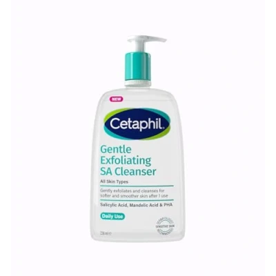 Image of Cetaphil Gentle Exfoliating Salicylic Acid Cleanser, SA Face Wash &amp; Body for Dry, Rough Bumpy Skin 236ml