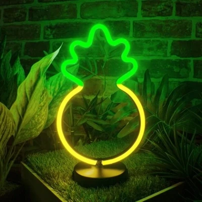 Image of Global Gizmos 30cm Pineapple LED Neon Light