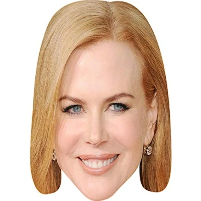 Image of FoxyPrinting Nicole Kidman 2018 Tv Stars Celebrity Cardboard Party Face Mask Fancy Dress