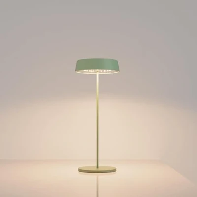 Image of Palmina 901, Dimmable Rechargeable Led Lamps in Aluminium, Cordless 4400mah, IP54 Protection, Touch Lights for Indoor/Outdoor Use Suitable Dinner, Reading, Bedroom, Garden and More/Green