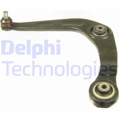 Image of 3520H7, 3520P2, 3520V6, 3528V6 Suspension Arm DELPHI TC955 with ball joint Trailing Steel PEUGEOT: 206 Hatchback, SW