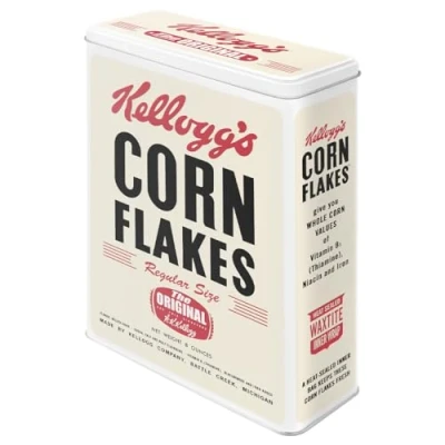 Image of Nostalgic Art 30303 Kellogg&#039;s Corn Flakes Retro Package, Storage Tin Box XL