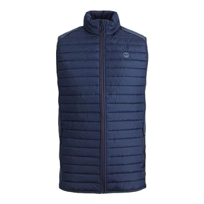 Image of Jack &amp; Jones Multi Bodywarmer Collar NOOS Waistcoat navy, Men&#039;s, Size: Large, Navy