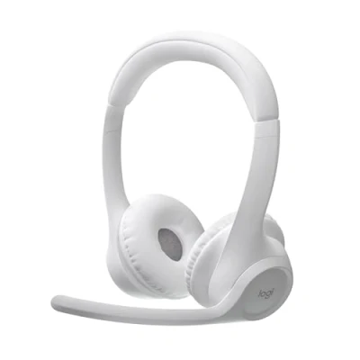 Image of Logitech Zone 300 Wireless Bluetooth Headset with Noise Cancelling Microphone, Compatible Windows, Mac, Chrome, Linux, iOS, iPadOS, Android Black