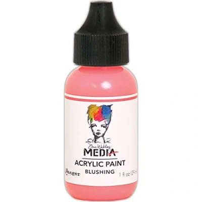 Image of Dina Wakley Media Heavy Body Acrylic Paint 1Oz Blushing
