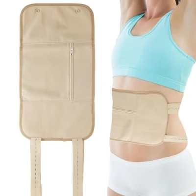 Image of Castor Oil Pack, Pack Wrap Kit, Reusable Compress Wrap, Organic for Liver Detox with Storage Bag Aid Sleep Digestive Constipation (Castor Not Included)