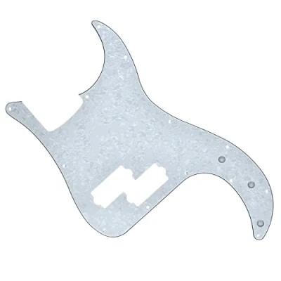 Image of Dopro 13 Hole Precision Bass Pickguard PB P Scratch Plate for USA/Mexican FD White Pearl