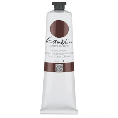 Image of Gamblin G2080 150ml Artists Grade Oil Color Burnt Umber