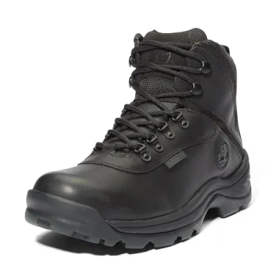 Image of Timberland Men&#039;s White Ledge Mid WP Chukka Boat, Black, 8 UK
