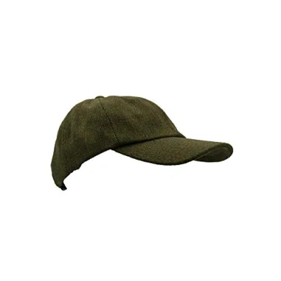 Image of WALKER AND HAWKES Derby Tweed Shoulden Baseball Cap One Size Dark Sage