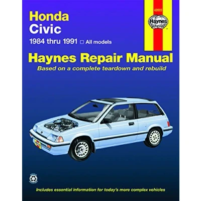 Image of Honda Civic Automotive Repair Manual, 1984 1991