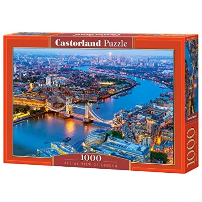 Image of Castorland CSC104291 1000 pc Aerial View of London Jigsaw Puzzle, Multicolour