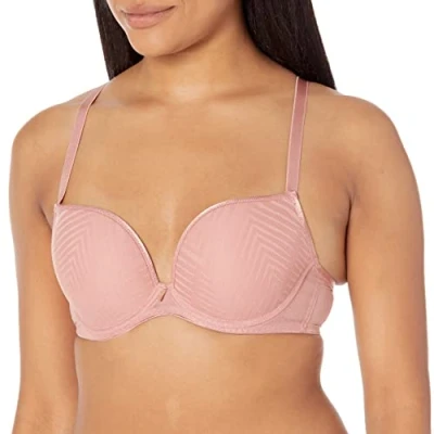 Image of Freya Women&#039;s Tailored Underwire Molded T Shirt Bra, Opaque, Ash Rose, 34FF