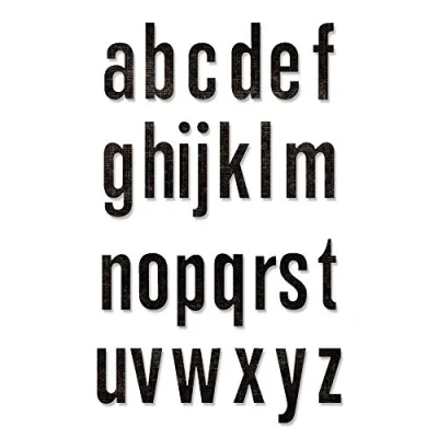 Image of Sizzix Thinlits Die Set 26PK 664728 Alphanumeric Shadow Lower by Tim Holtz