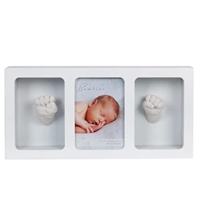 Image of Widdle Gifts Ltd Baby 3D Hand and Foot Keepsake Photo Frame with Clay Casting Kit 4531