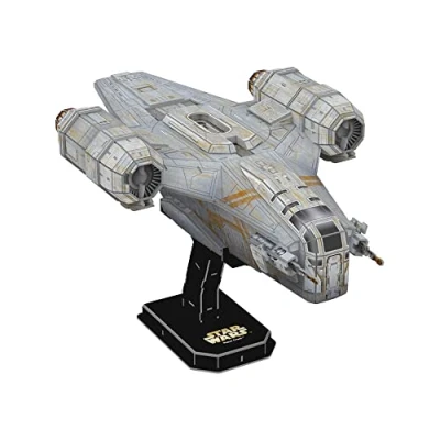 Image of University Games Star Wars: The Mandalorian Razor Crest Model Kit, Grey