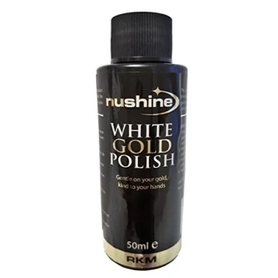 Image of Nushine White Gold Polish 50ml eco friendly formulation
