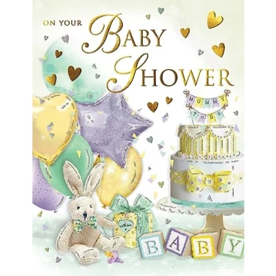 Image of Regal Publishing Baby Shower Card 8 x 6 inches Piccadilly Greetings