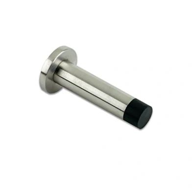 Image of Zoo Projection Door Stop With Rose 70Mm Satin Stainless Steel