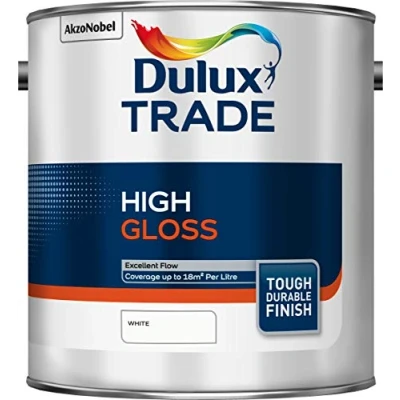 Image of Dulux Trade High Gloss White 2.5L