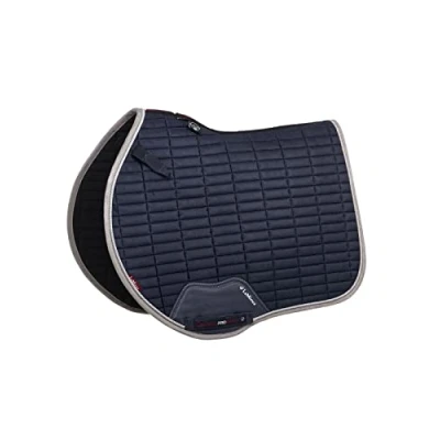 Image of LeMieux Show Jumping Suede EuroJump Square Saddle Pad Pads for Horses Equestrian Riding Equipment and Accessories (Navy Large)