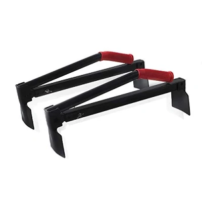 Image of 2 Pcs Adjustable Brick Tongs Lifter Bricks Lifting Carrying Carrier