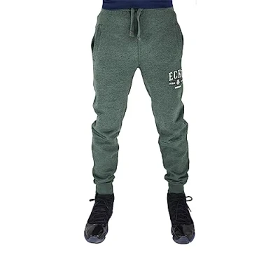 Image of Ecko Unltd. Men&#039;s Urban Cotton Designer Printed Logo Jog Jogger Sports Sweatpants, Black, Red, Green (UK, Waist, XXL, Regular, Marl)