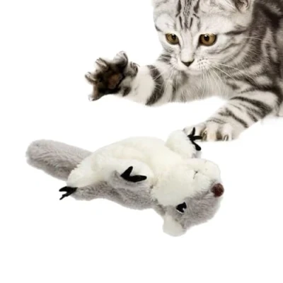 Image of HIMS Flappy Chase Cat Toy, Bird Toy for Cats, Interactive Chirping Flapping Flying Toys Indoor Flapping, Electronic Squirrel
