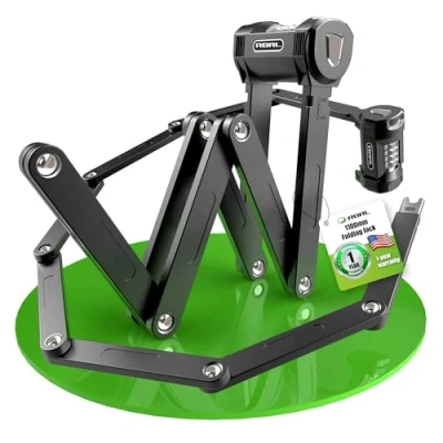 Image of RBRL Bicycle Lock 110 cm, Combination Including New Type Bracket, 5 mm Thick Bars Bicycle, Ebike High Security &amp; E Scooter MTB Folding