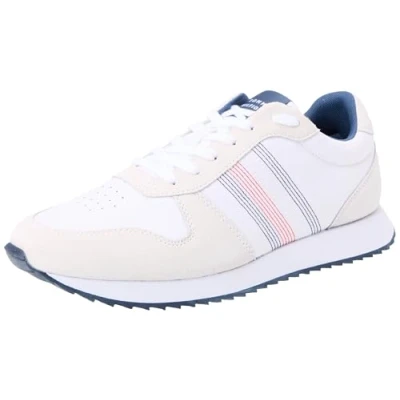 Image of Tommy Hilfiger Men Runner EVO Mix Stitch, White, 45 EU