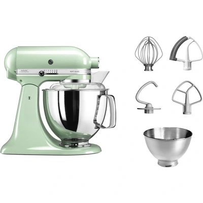 Image of KitchenAid Artisan Mixer Tilt head 4.8l With Extra Accessories 5ksm175ps Pistachio